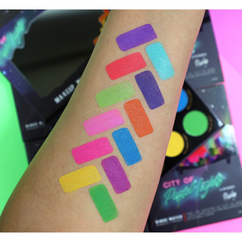 Rude Cosmetics City of Pastel Lights - 12 Pastel Pigment & Eyeshadow Palette Eyeshadow Palette Rosy Brown City of Pastel
