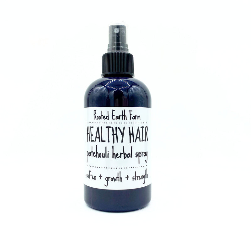 Rooted Earth Farm + Apothecary Healthy Hair Spray Hair + Nail Care White Smoke Patchouli