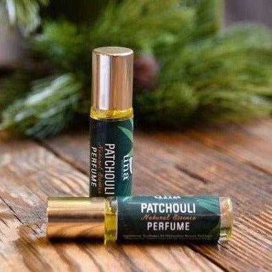 Una Biologicals® Patchouli Perfume | Natural Fragrance | Una Biologicals Essential Oil Roll-On Dark Olive Green