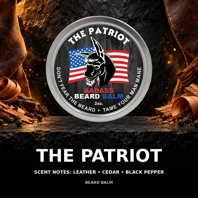 Badass Beard Care The Patriot Beard Balm BALM Black