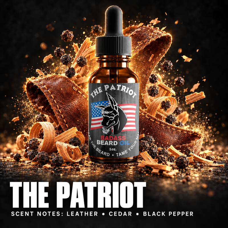 Badass Beard Care The Patriot Beard Oil OIL Black