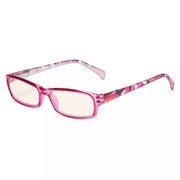 eyekeeper.com Patterned Temples Blue Light Blocking Reading Glasses UVRT1803 Eyeglasses White Smoke Purple / without magnification,Purple / +0.50,Purple / +0.75,Purple / +1.00,Purple / +1.25,Purple / +1.50,Purple / +1.75,Purple / +2.00,Purple / +2.50,Purple / +3.00,Purple / +3.50