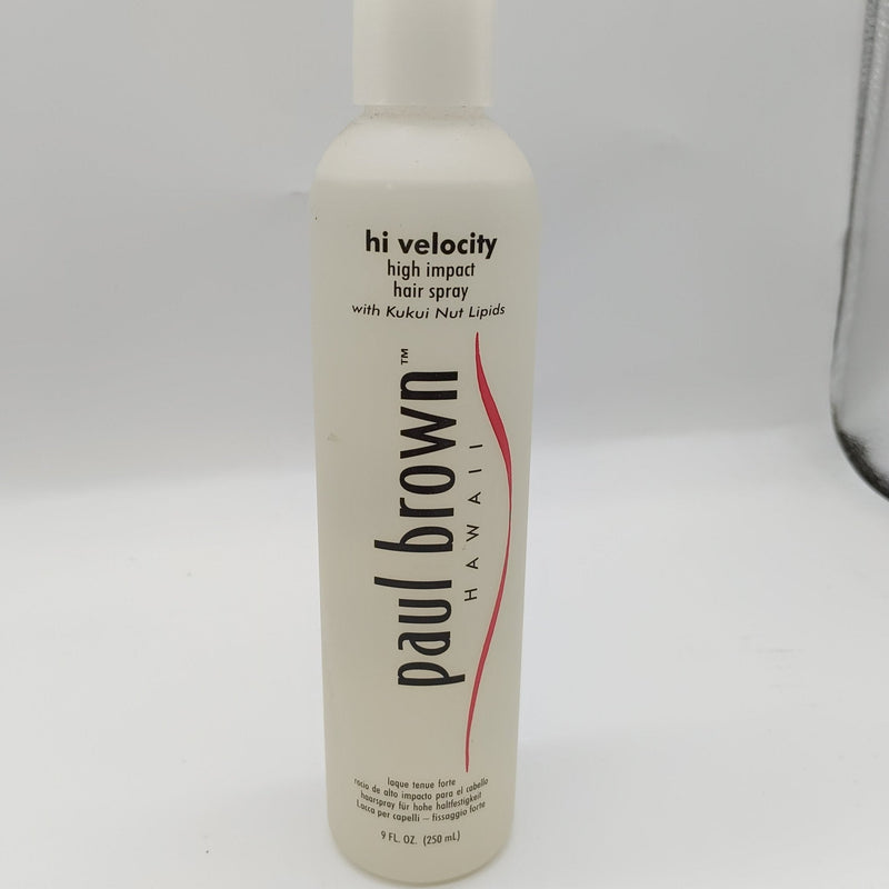 VIP Extensions Paul Brown Hawaii Hi Velocity Hair Spray 9 oz Hairspray Gray