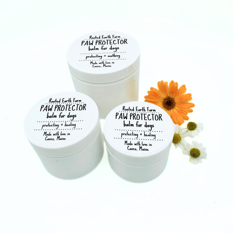 Rooted Earth Farm + Apothecary Paw Protector Balm Pet Care White Smoke 1 oz,2 oz,4 oz