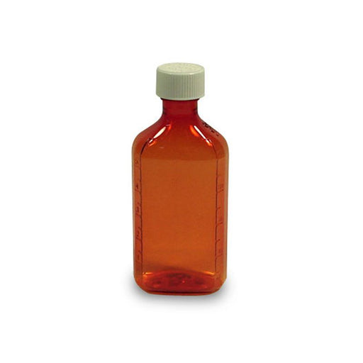 Berry Plastics Amber Plastic Oval Bottles, 3 oz (135 Count Case) Medical Supplies Sienna
