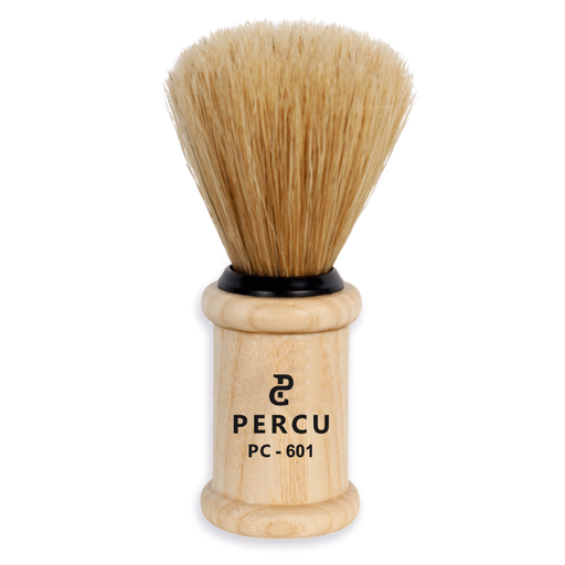 Vip Barber Supply Percu Shaving Brush Assorted Finishes Shaving Brush White Smoke Wood Small #PC-601