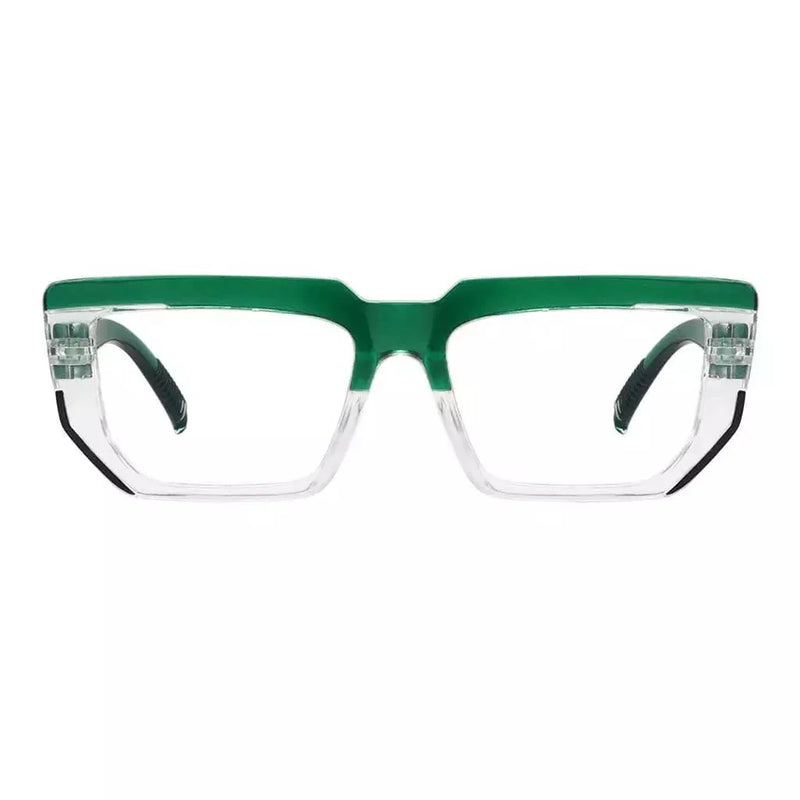 eyekeeper.com PcFaa | Frame Only & No Prescription Eyeglasses White Smoke Green-2204 / Frame Only,Green-2204 / Clear Lens With No Vision Correction