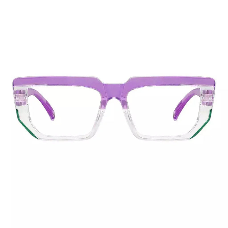 eyekeeper.com PcFaa | Frame Only & No Prescription Eyeglasses White Smoke Purple-2204 / Frame Only,Purple-2204 / Clear Lens With No Vision Correction