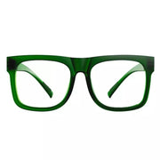 eyekeeper.com PcFab | Frame Only & No Prescription Eyeglasses White Smoke Green / Frame Only,Green / Clear Lens With No Vision Correction