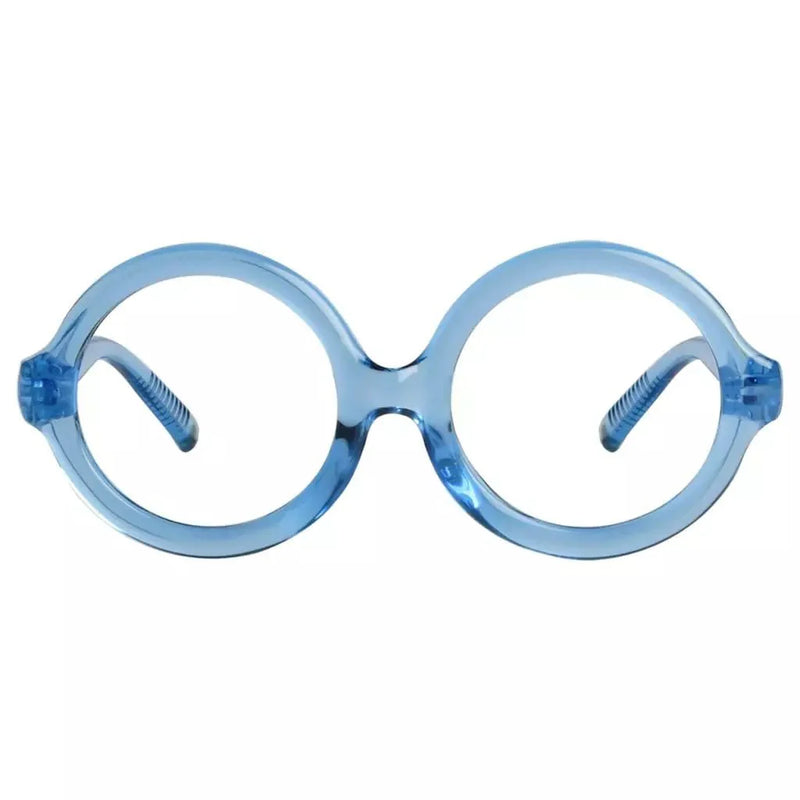 eyekeeper.com PcFac | Frame Only & No Prescription Eyeglasses White Smoke Light Blue / Frame Only,Light Blue / Clear Lens With No Vision Correction
