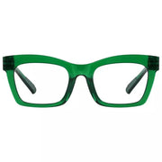 eyekeeper.com PcFad | Frame Only & No Prescription Eyeglasses White Smoke Green / Frame Only,Green / Clear Lens With No Vision Correction