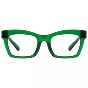 eyekeeper.com Cat-eye 30% Blue Light Blocking Glasses Metalless Screwless R2308-B15 Eyeglasses White Smoke Green / without magnification