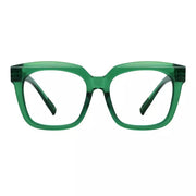 eyekeeper.com PcFae | Frame Only & No Prescription Eyeglasses White Smoke Green / Frame Only,Green / Clear Lens With No Vision Correction