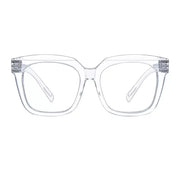 eyekeeper.com PcFae | Frame Only & No Prescription Eyeglasses White Smoke Clear / Frame Only,Clear / Clear Lens With No Vision Correction