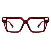 eyekeeper.com PcFai | Frame Only & No Prescription Eyeglasses White Smoke Red / Frame Only,Red / Clear Lens With No Vision Correction