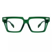 eyekeeper.com PcFai | Frame Only & No Prescription Eyeglasses White Smoke Green / Frame Only,Green / Clear Lens With No Vision Correction