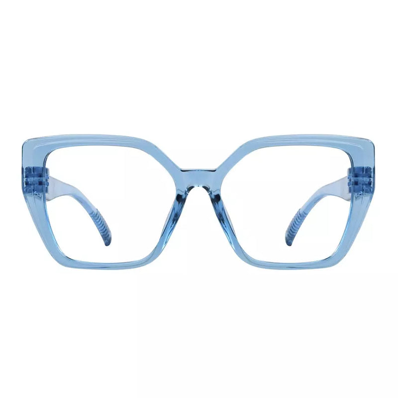 eyekeeper.com 30% Blue Light Blocking Glasses Oversized Metalless Screwless R2314-B15 Eyeglasses White Smoke Black / without magnification,Light Blue / without magnification,Green / without magnification,Rose / without magnification,Purple Red / without magnification,Red / without magnification