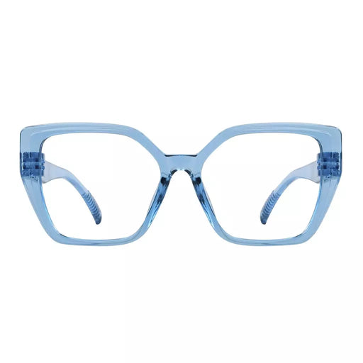 eyekeeper.com 30% Blue Light Blocking Glasses Oversized Metalless Screwless R2314-B15 Eyeglasses White Smoke Black / without magnification,Light Blue / without magnification,Green / without magnification,Rose / without magnification,Purple Red / without magnification,Red / without magnification