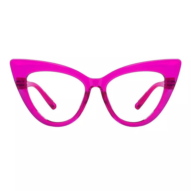 eyekeeper.com PcFam | Frame Only & No Prescription Eyeglasses White Smoke Rose / Frame Only,Rose / Clear Lens With No Vision Correction