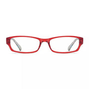 eyekeeper.com PcFao | Frame Only Eyeglasses White Smoke Red / Frame Only