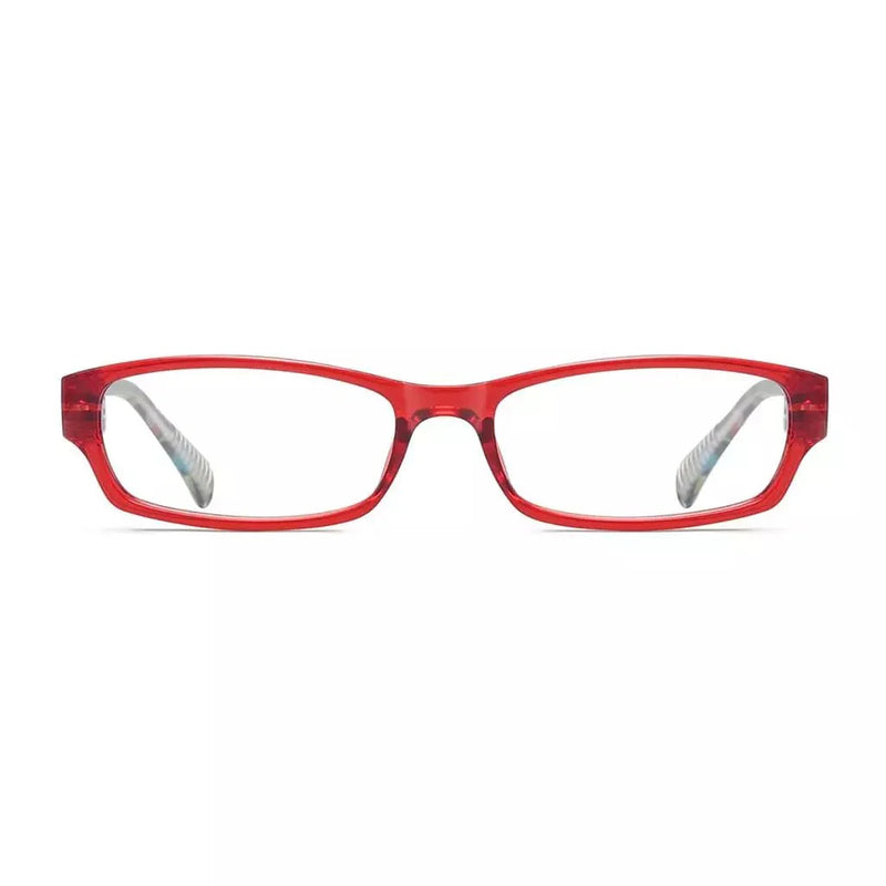 eyekeeper.com PcFao | Frame Only Eyeglasses White Smoke Red / Frame Only