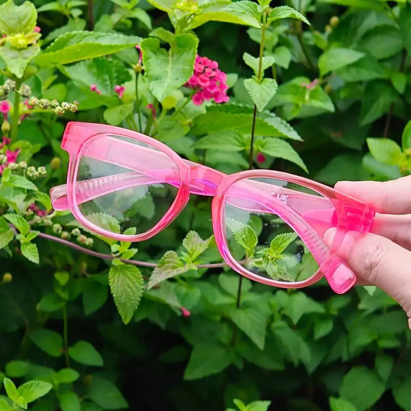 eyekeeper.com PcFaq | Frame Only & No Prescription Eyeglasses Black Black / Frame Only,Black / Clear Lens With No Vision Correction,Pink / Frame Only,Pink / Clear Lens With No Vision Correction,Green / Frame Only,Green / Clear Lens With No Vision Correction,Rose / Frame Only,Rose / Clear Lens With No Vision Correction,Vio