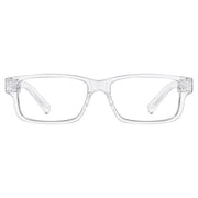 eyekeeper.com PcFar | Frame Only & No Prescription Eyeglasses White Smoke Clear / Frame Only,Clear / Clear Lens With No Vision Correction