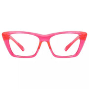 eyekeeper.com Cat-eye 30% Blue Light Blocking Metalless Screwless Glasses R2514-B15 Eyeglasses White Smoke Pink / without magnification