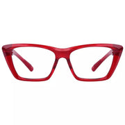 eyekeeper.com Cat-eye 30% Blue Light Blocking Metalless Screwless Glasses R2514-B15 Eyeglasses White Smoke Red / without magnification