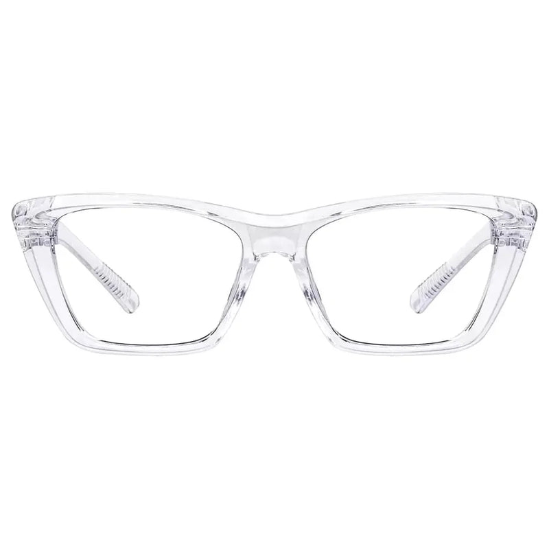 eyekeeper.com Cat-eye 30% Blue Light Blocking Metalless Screwless Glasses R2514-B15 Eyeglasses White Smoke Clear / without magnification