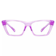 eyekeeper.com Cat-eye 30% Blue Light Blocking Metalless Screwless Glasses R2514-B15 Eyeglasses White Smoke Purple / without magnification