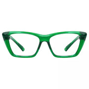 eyekeeper.com Cat-eye 30% Blue Light Blocking Metalless Screwless Glasses R2514-B15 Eyeglasses White Smoke Green / without magnification
