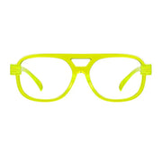 eyekeeper.com PcFaw | Frame Only & No Prescription Eyeglasses White Smoke Yellow / Frame Only,Yellow / Clear Lens With No Vision Correction
