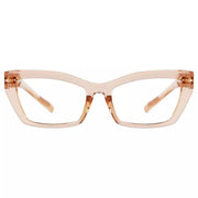eyekeeper.com PcFax | Frame Only & No Prescription Eyeglasses White Smoke Brown / Frame Only,Brown / Clear Lens With No Vision Correction