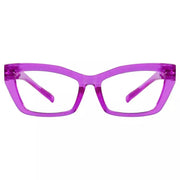 eyekeeper.com PcFax | Frame Only & No Prescription Eyeglasses White Smoke Purple / Frame Only,Purple / Clear Lens With No Vision Correction