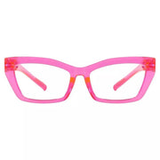 eyekeeper.com PcFax | Frame Only & No Prescription Eyeglasses White Smoke Pink / Frame Only,Pink / Clear Lens With No Vision Correction