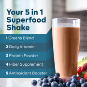 Goode Health Goode Health Superfood - Single Retail Powder Dark Slate Gray Moroccan Chocolate,Vanilla Spice,Unsweetened Smoothie Base