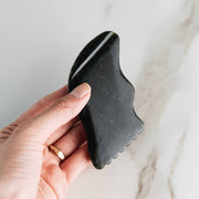 Annmarie Skin Care Black Nephrite Gua Sha Lifting Tool- Collective HIDDEN Light Gray