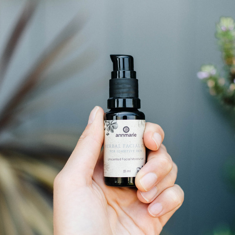 Annmarie Skin Care Herbal Facial Oil for Sensitive Skin (15ml)- Collective HIDDEN Dark Gray