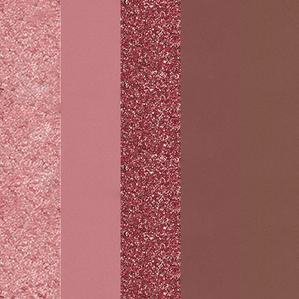 Profusion Cosmetics Blooming Hues 5 shade palette Eye Sienna Romantic Rose,Honest Hibiscus,Delightful Dahlia,Terrific Tulip,Peaceful Peony,Pretty Poppy