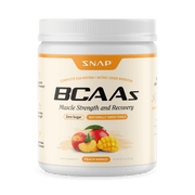 Snap Supplements BCAA Powder (Peach Mango Flavor) Seashell