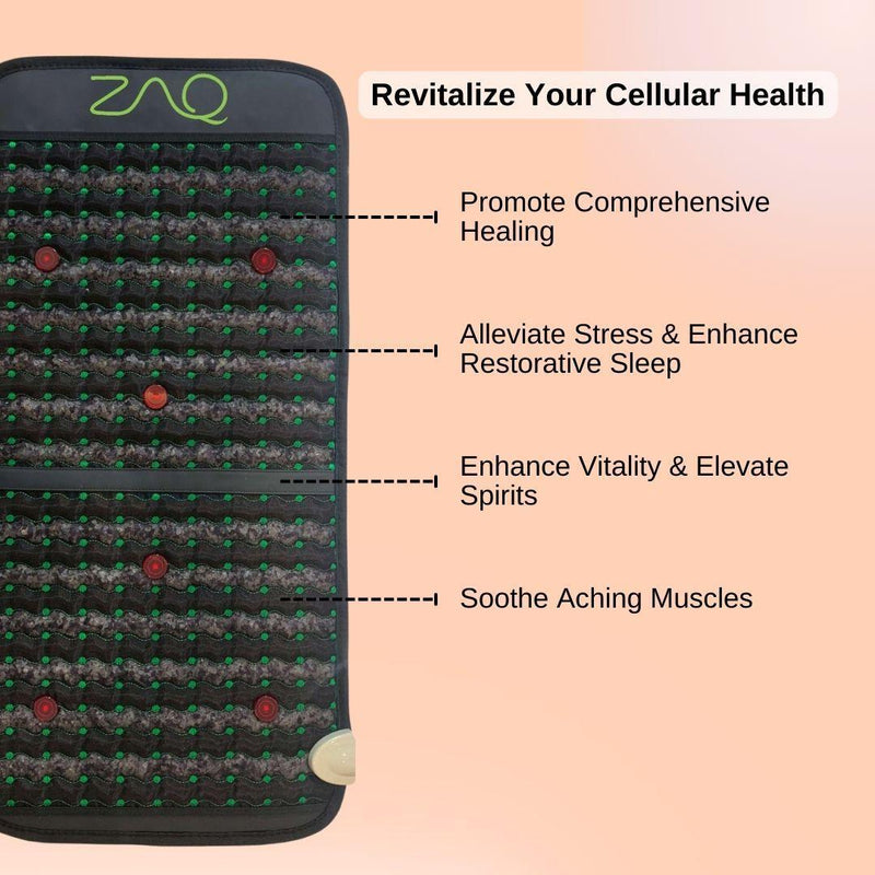 ZAQ Skin & Body Infrared PEMF Travel Mat Peach Puff