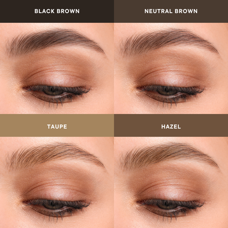 Rude Cosmetics Ultimate Brow Artist Brow Pen Eyebrows Dark Salmon Black Brown,Neutral Brown,Taupe,Hazel