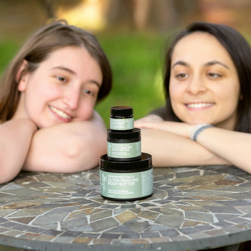 Ora's Amazing Herbal Ultra Healing Body Butter, Peppermint Field Rosy Brown 1oz Mini,2oz Travel,8oz