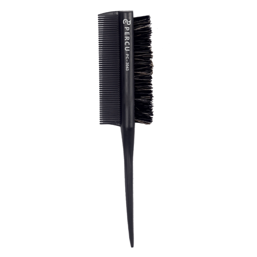 Vip Barber Supply Percu Black Bun Brush & Comb #PC-3043 Bun Brush White Smoke