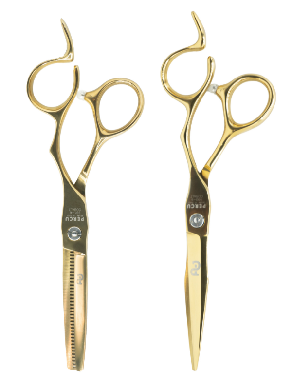 Vip Barber Supply Percu Oblivion Professional Cobalt Shear Set 6'' - Cutting & Thinning Shears Shear Set White Smoke