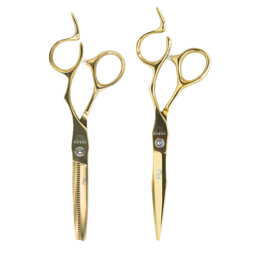 Vip Barber Supply Percu Oblivion Professional Cobalt Shear Set 6'' - Cutting & Thinning Shears Shear Set White Smoke