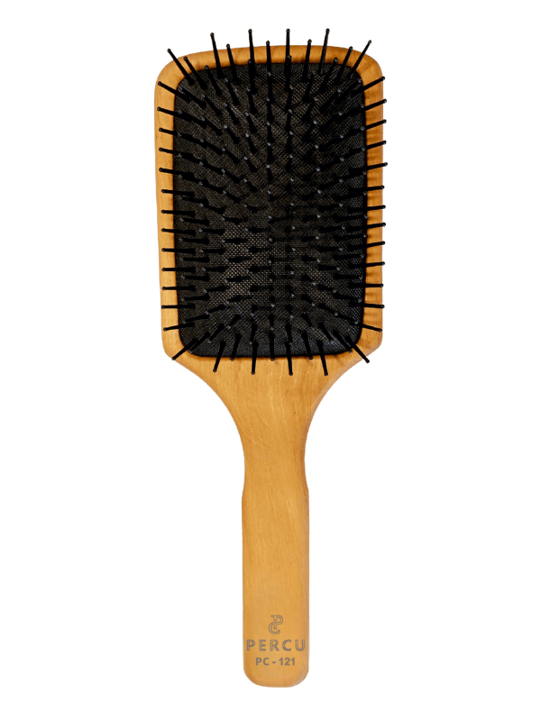Vip Barber Supply Percu Wooden Paddle Brush #PC-121 Paddle Brush White Smoke