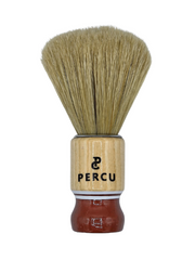 Vip Barber Supply Percu Shaving Brush Assorted Finishes Shaving Brush White Smoke Brown Wood #PC-1071-BR