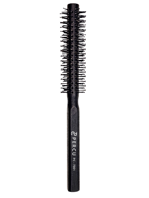 Vip Barber Supply Percu Wooden Round Brush 10-Row Assorted Sizes Round Brush White Smoke 28mm #PC-7001
